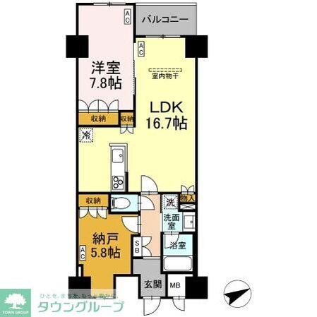 サンジョイアゼロの物件間取画像